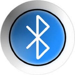 May include: A blue button with a white Bluetooth symbol.