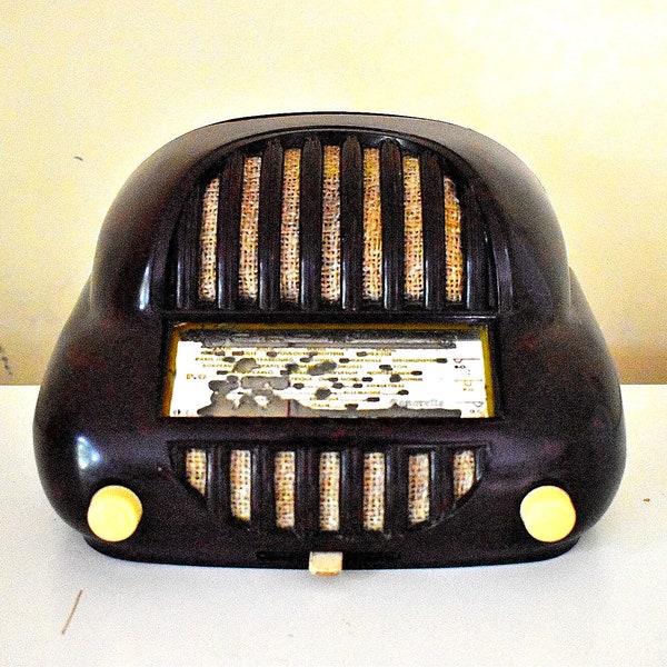 Incredible 1951 Sonora Sonorette Model 50 AM Shortwave Vacuum Tube Radio Breathtaking!