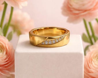 Band 18K with 0.13ct FVS1 diamond from our new collection