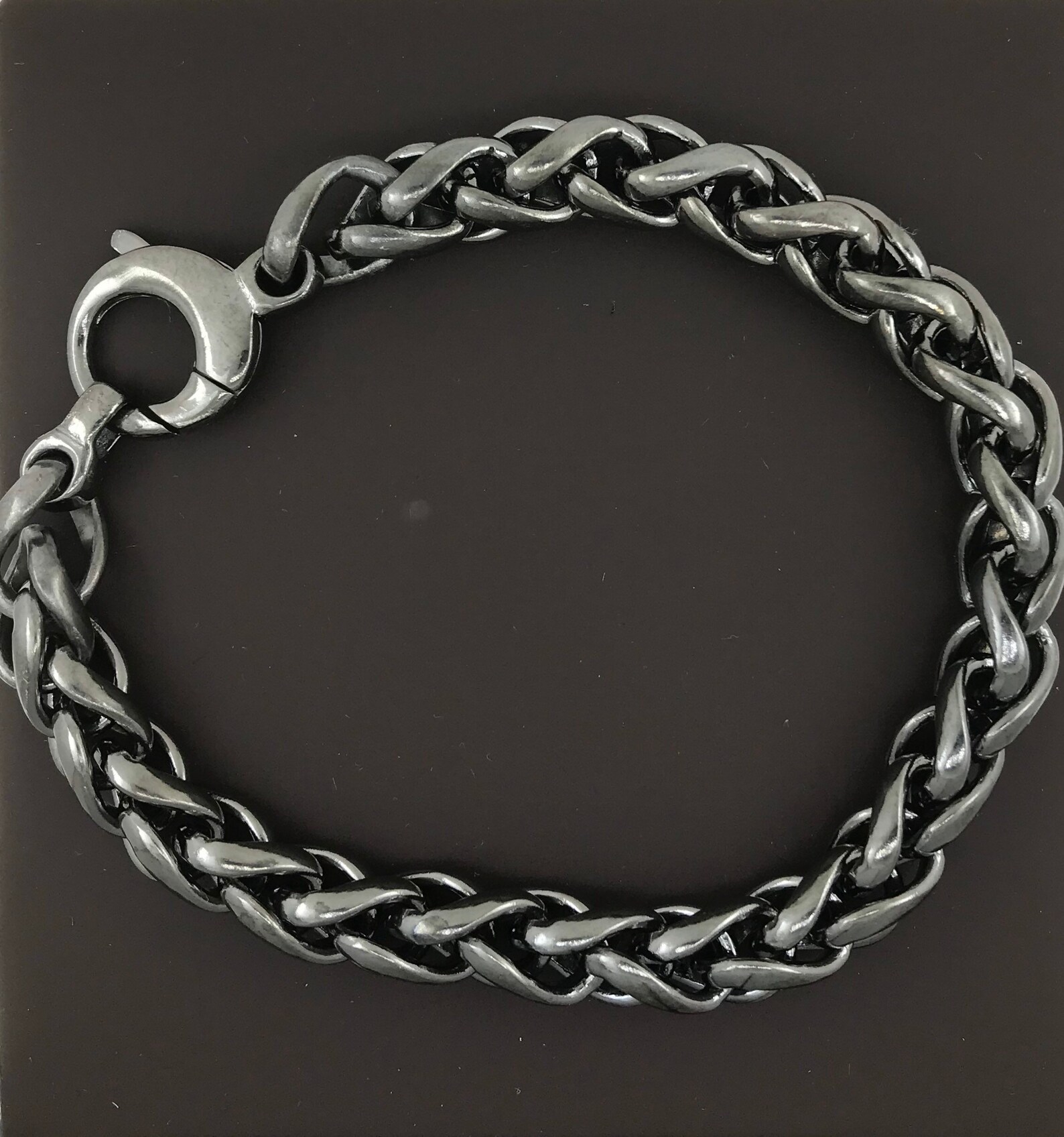 Sterling Silver Men's Bracelet With Black Rhodium Finish Etsy
