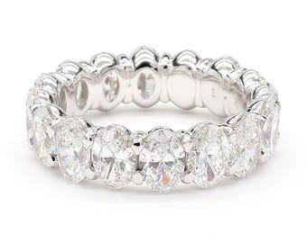 Diamonds eternity band ovals all around 6,5 carats total