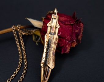 925 sterling silver The Spear of Destiny by Sal Knight © ancient gold antique finish