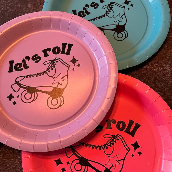 Skate Party Plates Etsy