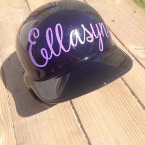 Decal for baseball helmet, name, decal only, personalized