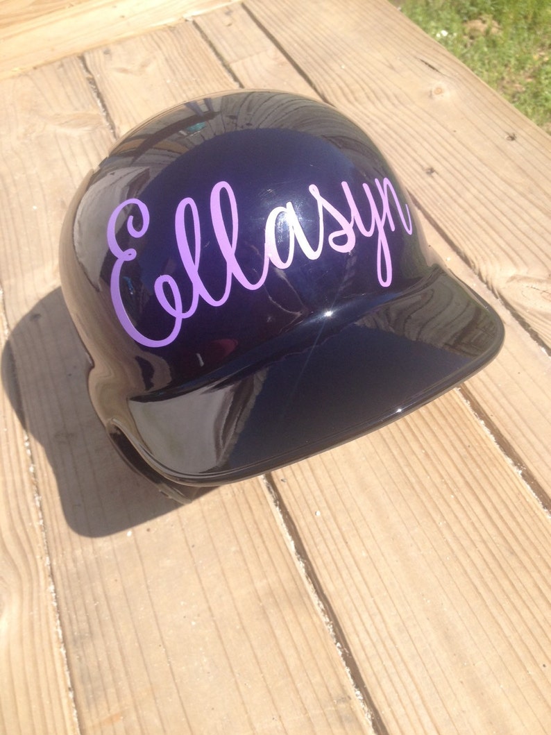 Decal for baseball helmet name decal only personalized Etsy