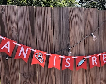 Retirement party, retirement banner, retired nurse, party decor, nurse, party banner, retirement party banner, custom
