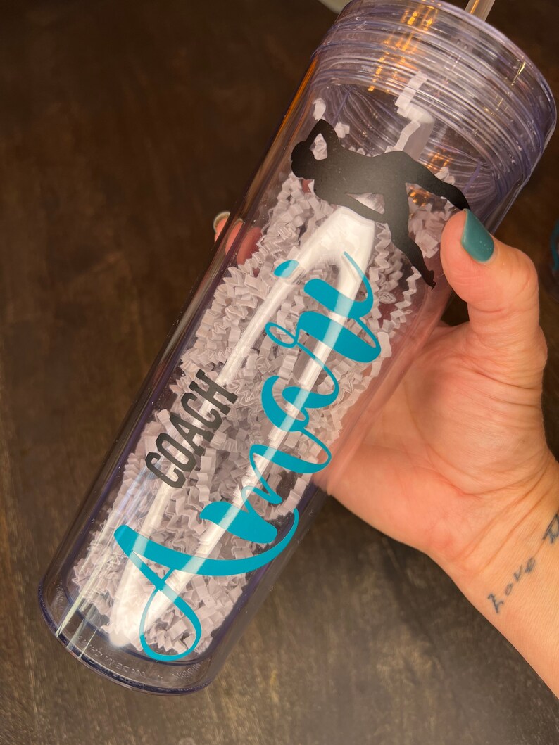 Personalized Tumblers Coach Gift Team Gymnastics Tumbler Etsy