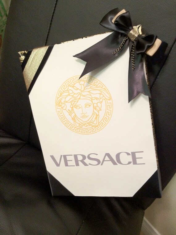 Items similar to Versace Inspired Gift Wrapped Box on Etsy