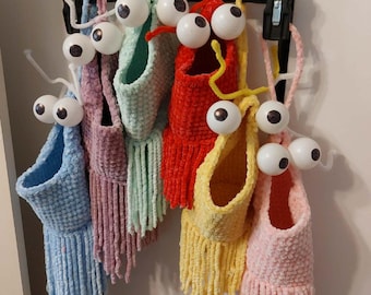 Crocheted Chenille Alien Yip Yip