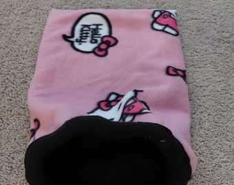 Ferret Stay Open Sleep Sack - Pink Kitty Pattern - 12"x17"