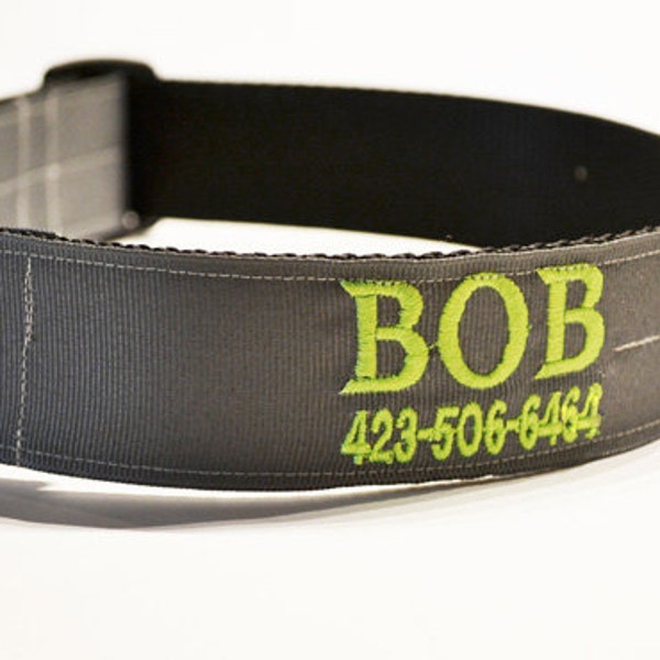 Personalized Dog Collar - Pick a Color - Pets - Dogs - Pet Supplies - Made to Order - 1.5" Wide