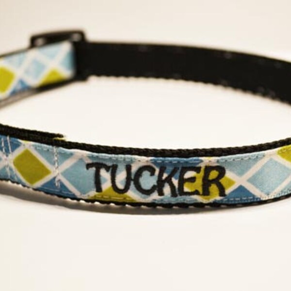 Personalized - Dog collar with a cute pattern
