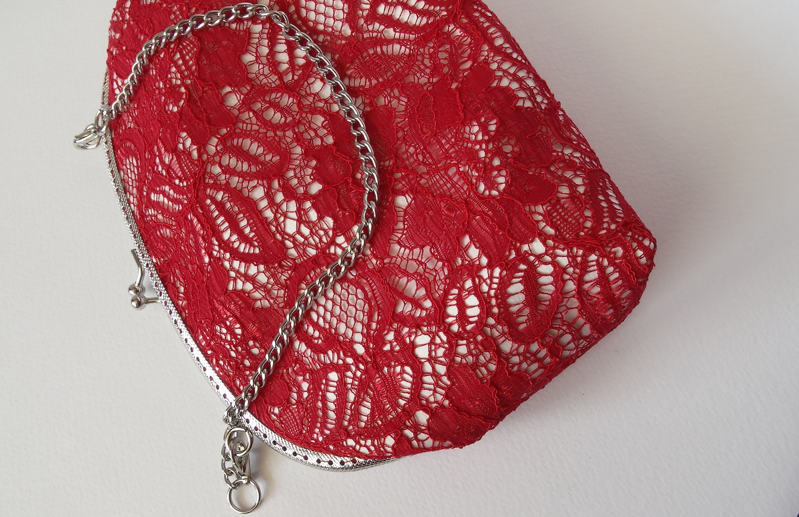 Red Bridal Clutch Bag monogramed Wedding Red Clutch Etsy