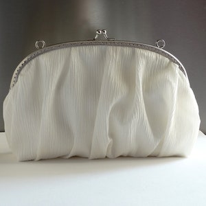 Bridal clutch ivory  bag,Ivory bride clutch purse  ,Bride ivory bag, Wedding purse bride,Monogramed bride bag