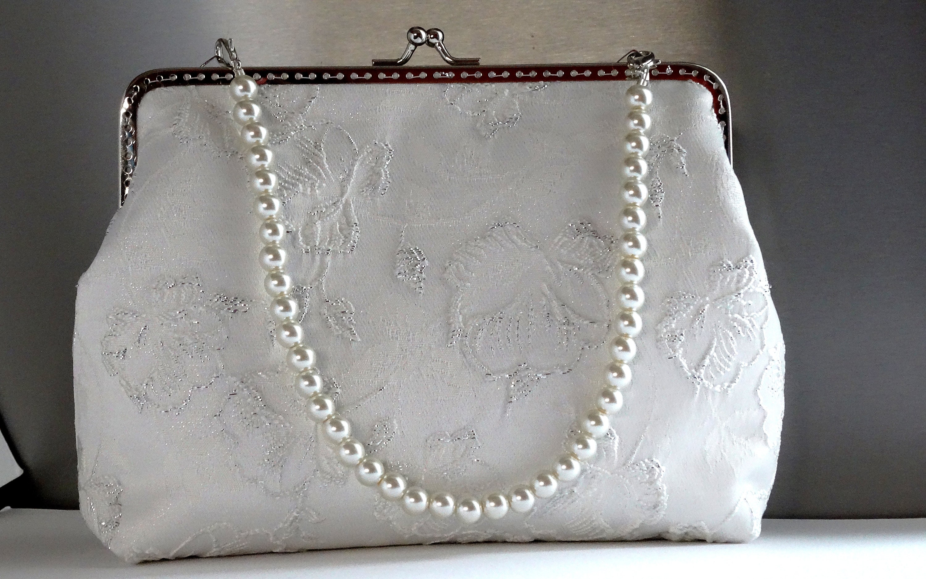 White store bridal purse