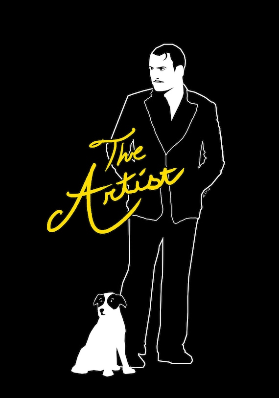Items similar to The Artist Movie Poster Print on Etsy