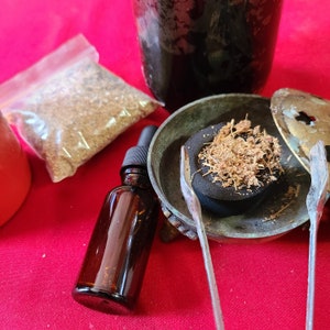 Litha Ritual Kit Midsummer Incense and OIl Wiccan Ritual Kit Sabbat Set image 4