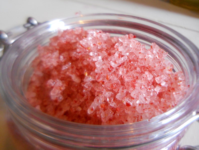 Strawberry Facial Scrub Sugar Scrub Face Scrub skincare toning clarifying healthy glow all natural image 1