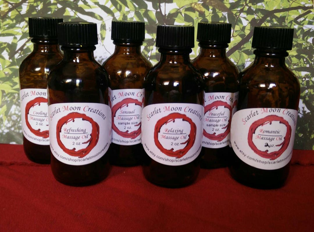 Massage Oil Bath Oil Gift Set - Etsy