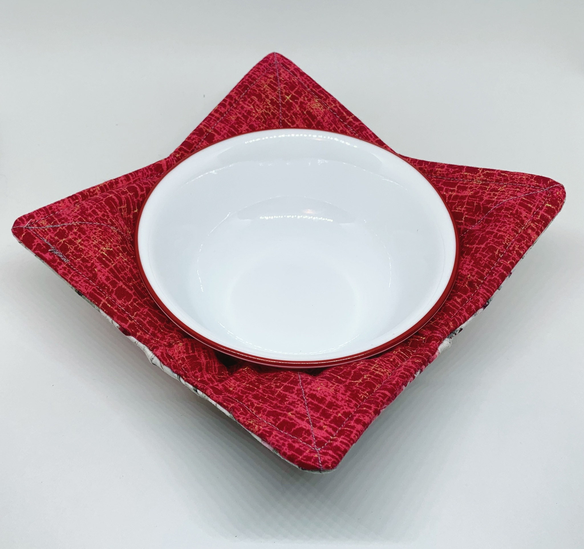 Bowl Cozy Set of 2 Bowl Hot Pad Soup Bowl Cozy Bowl Etsy