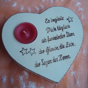 Heart with saying as a gift for communion image 4