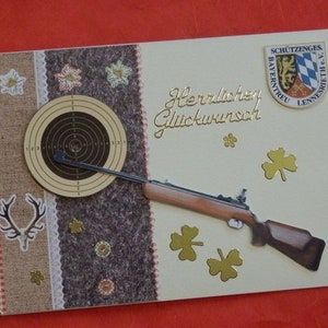 Glückwunschkarte - Schütze, Jäger