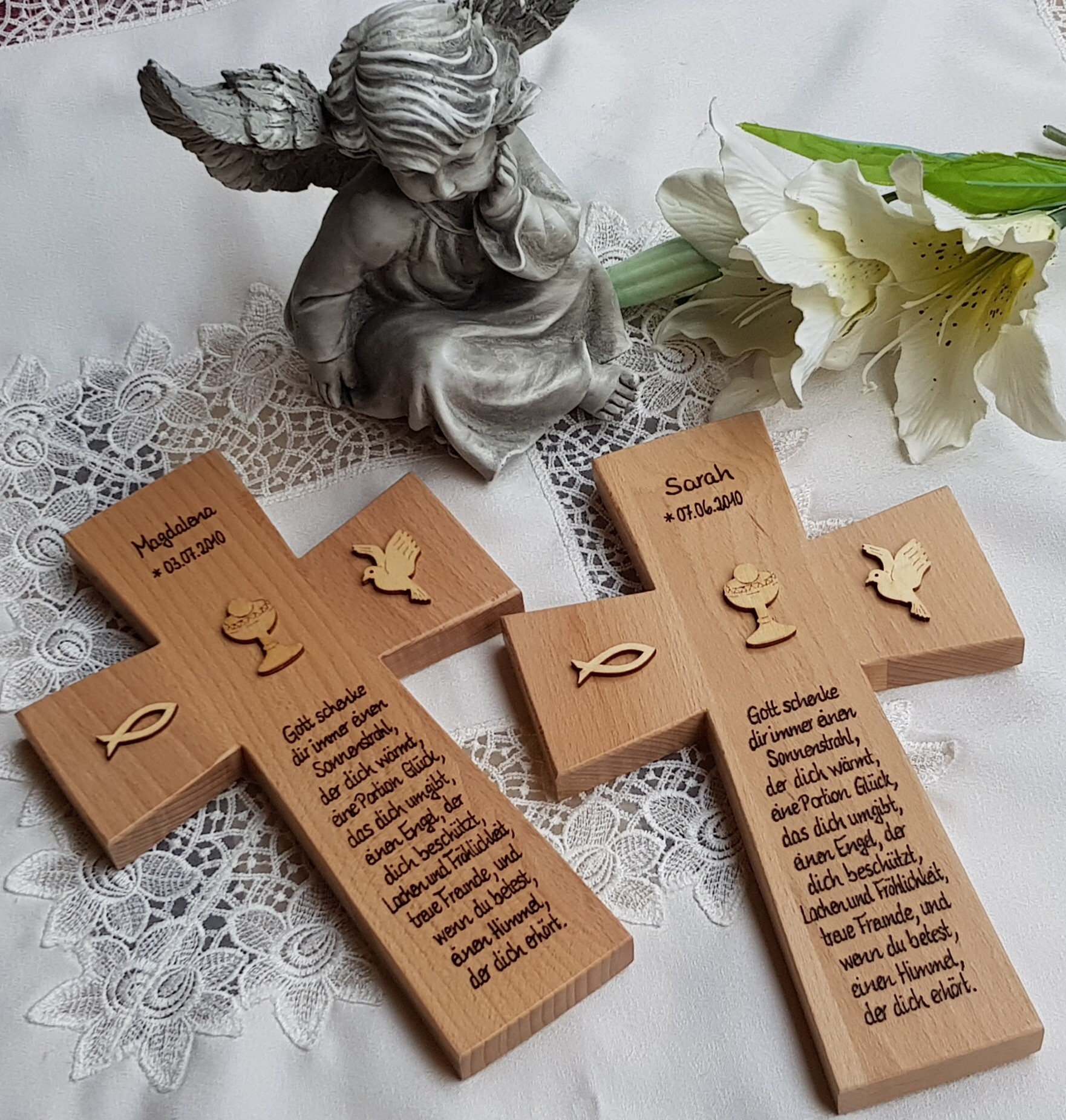 Geschenk Kommunion Konfirmation modernes Kreuz Etsy