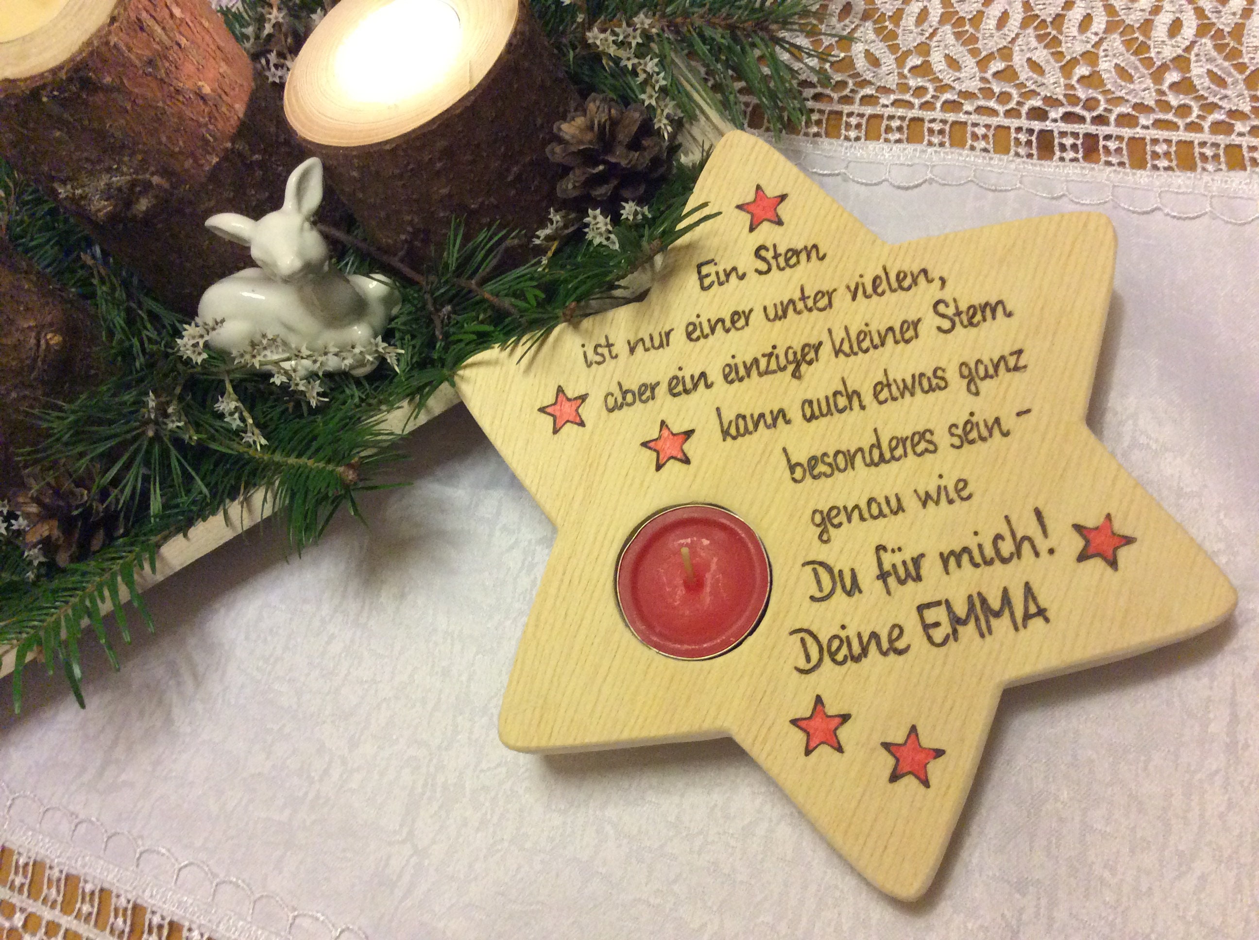 Ein Stern für liebe Menschen zum Valentinstag Etsy.de