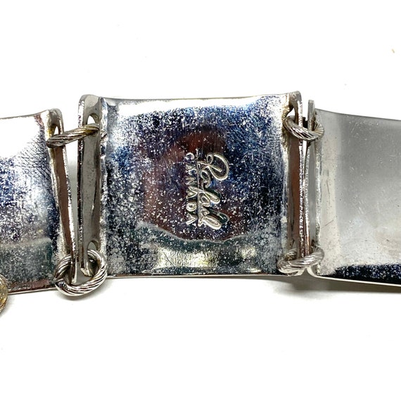 Rafael Canada Multi-Cabochon Bracelet - Silver To… - image 8