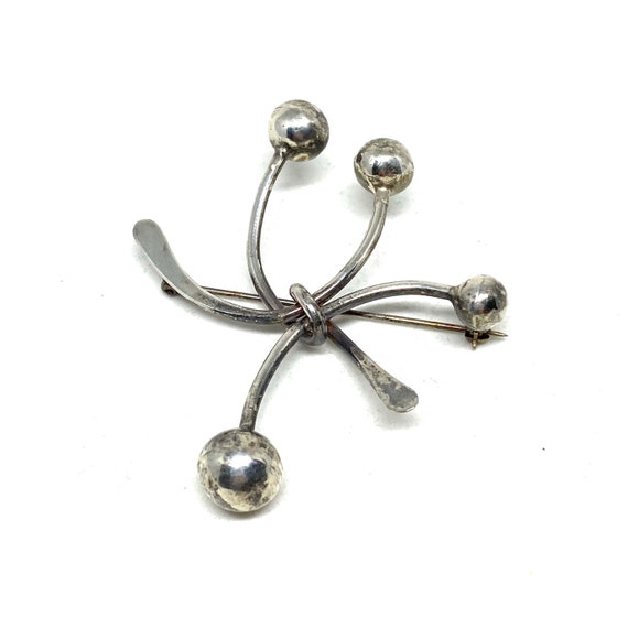 Rare Art Smith Atomic Brooch - Sterling Silver - A