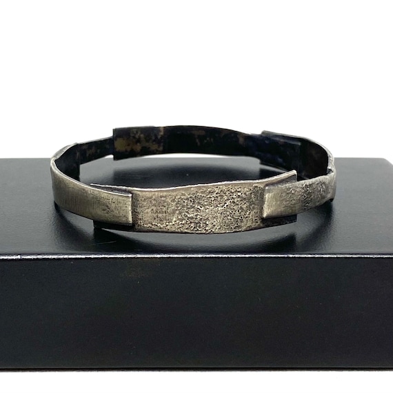 Brutalist Geometric Bracelet - Layered Rectangles