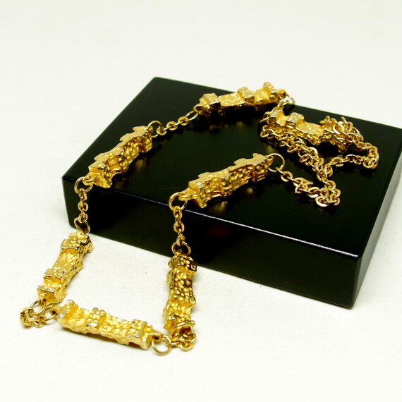Robert Larin Chain Necklace - Golden Brutalist Pil