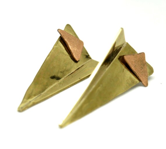 Triangular Richard Bitterman Earrings - Brutalist