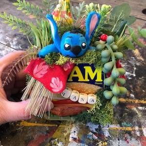 Disney lilo & Stitch inspired spam can terrarium