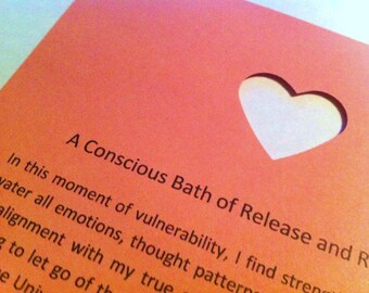 A Conscious Bath of Release and Renewal -- Aromatherapy Bath to use as an Energetic Healing -- Himalayan Pink Salt, Mysore Sandalwood Blend