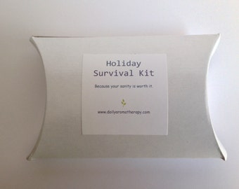 Holiday Survival Kit -- Aromatherapy Blends to Feel Refreshed & Invigorated -- Great Stocking Stuffer