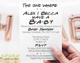 friends baby shower decorations