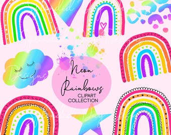 Download Rainbow Watercolor Etsy