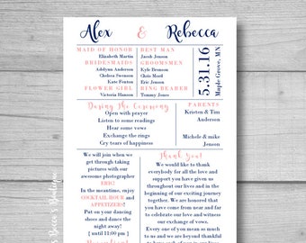 relationship timeline wedding program funny wedding program etsy