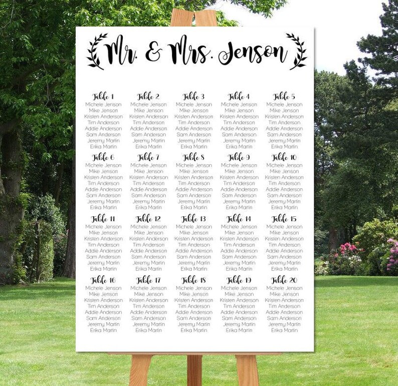 Rustic Wedding Seating Chart Diy Wedding Seating Chart Bride Etsy