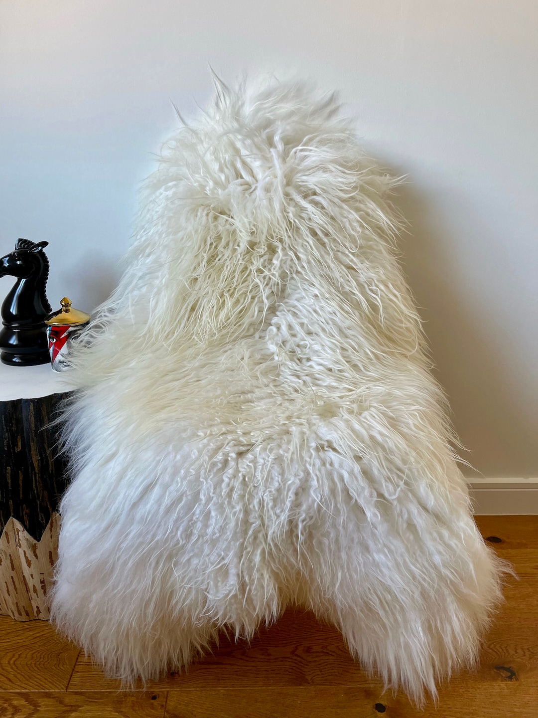 Luxurious Genuine Icelandic Sheepskin Rug Sheep Curly Long Fur in ...