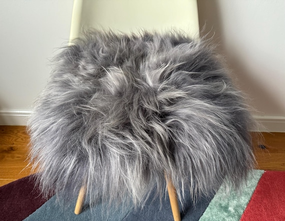 Faux fur seat pad new arrivals