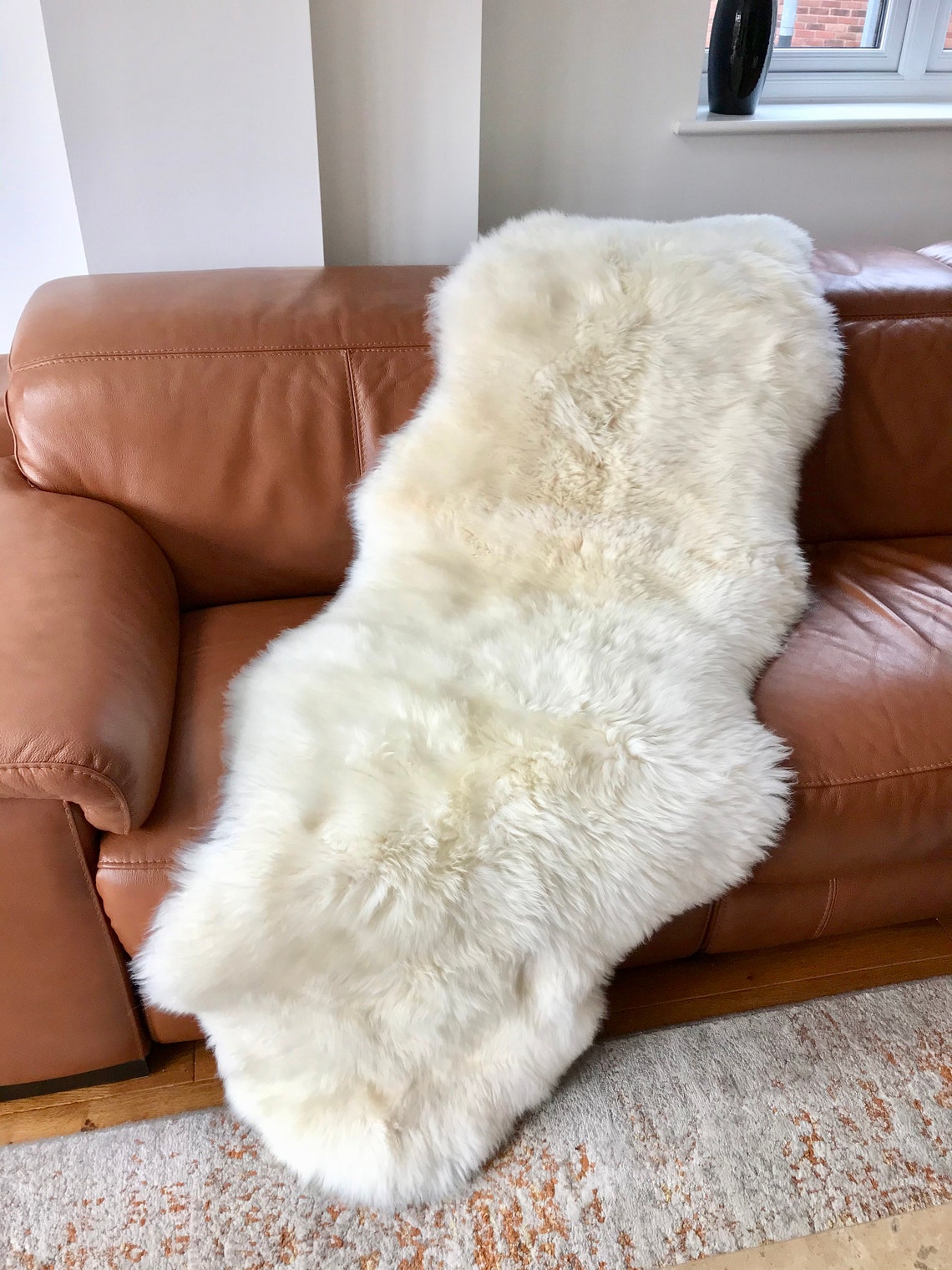 Extra Large Luxurious Genuine Natural Double Sheepskin Sheep Etsy