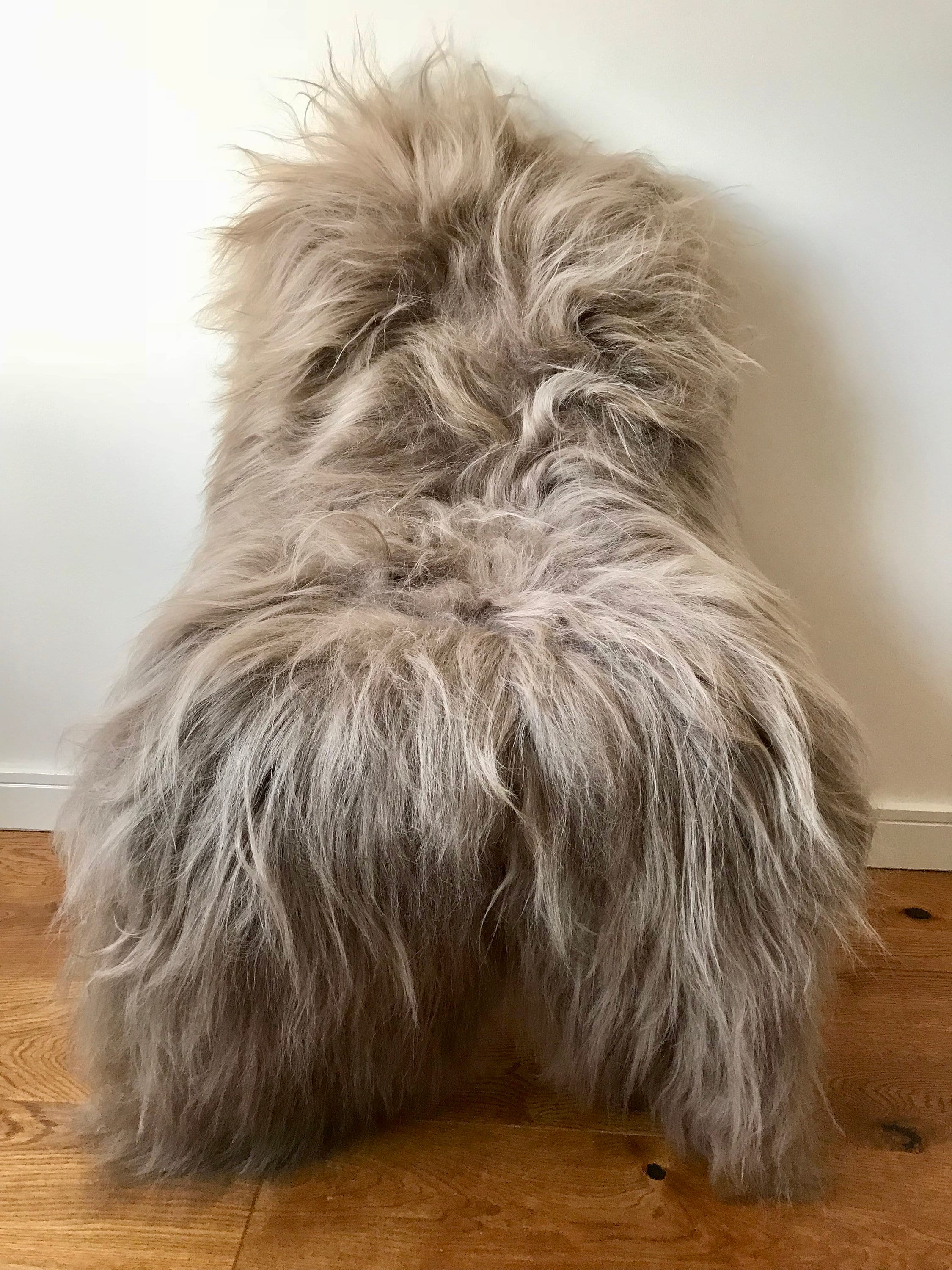 XXL Large Luxurious Genuine Icelandic Sheepskin Rug Sheep Fur In Taup…