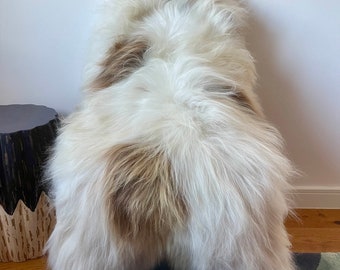 XXL Large Luxurious Genuine Icelandic Sheepskin Rug Sheep Fur In Natural White/Ivory/Cream/Honey Brown/Caramel Colour