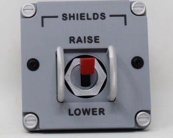 Star Trek Inspired Raise Shields Switch Replica Prop Cosplay Fan Art