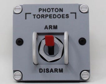Star Trek Inspired Photon Torpedo Switch Replica Prop Cosplay Fan Art