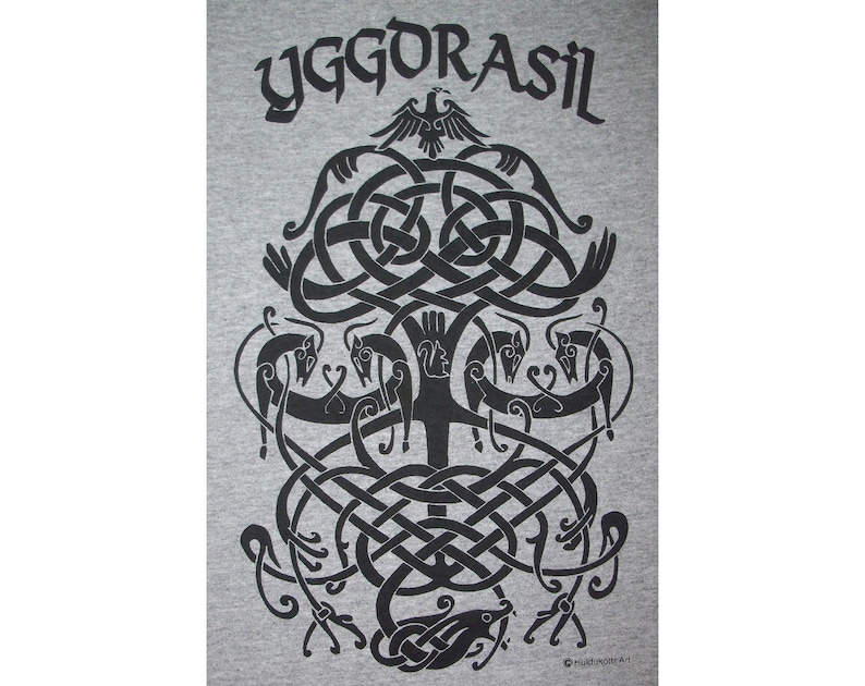 Yggdrasil Norse Tree of Life Viking T-Shirt BL image 1