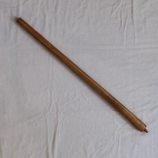 Single End 24 Inch Wood Pipe Stem, Pipestone, Catlinite