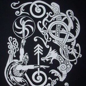 Tyr Norse Viking God Rune T-shirt WH - Etsy